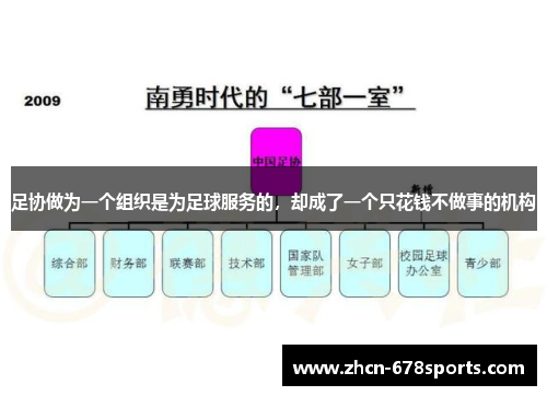 足协做为一个组织是为足球服务的，却成了一个只花钱不做事的机构